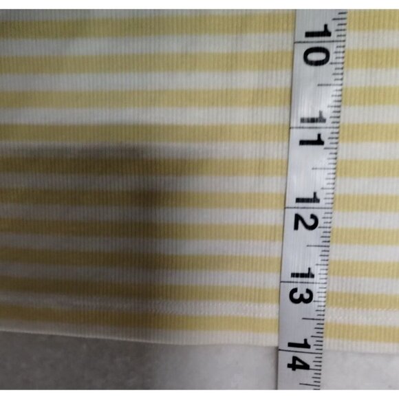 Gap Teen XXL Yellow & White Striped Short-Sleeve Henley Top - Picture 5 of 6